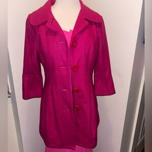 Luii Fuchsia Trench Coat